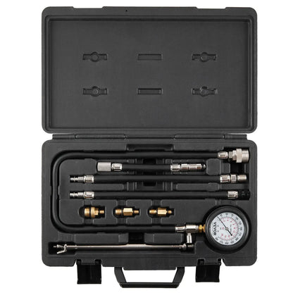 Compression Tester Adapter Kit, 9 Pcs Automotive Engine Cylinder Leak Down Compression Test - Image 3