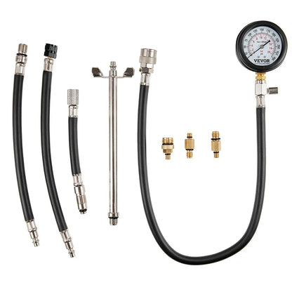 Compression Tester Adapter Kit, 9 Pcs Automotive Engine Cylinder Leak Down Compression Test - Image 4