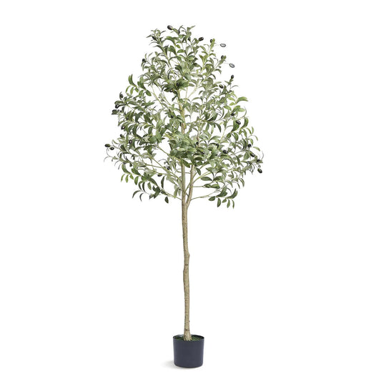 Artificial Olive Tree 155cm Tall Faux Potted Plant Lifelike PE Fake Tree with Anti Tip Protection Low Maintenance for Home Office Indoor Outdoor Decor