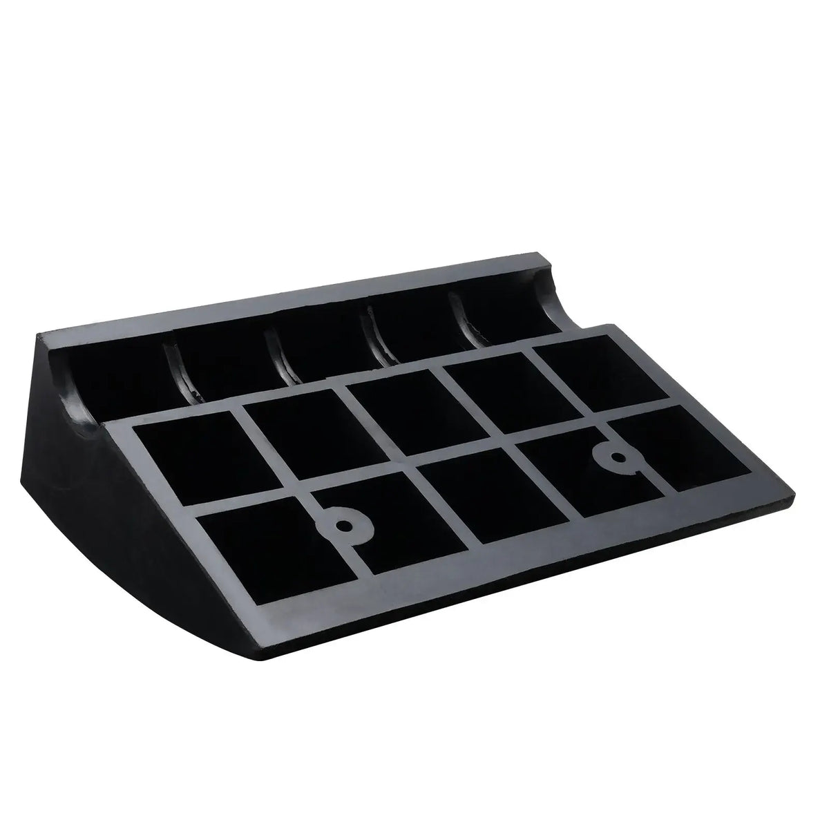 Rubber Curb Ramp 15.2 cm Rise Height Sidewalk Curb Ramp, 37 cm Width 49.1 cm Length Driveway Ramp for Curb, Buses, Bikes - Image 2