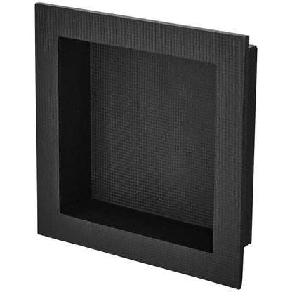 Shower Niche Ready for Tile 40.64 x 40.64 cm, Single Shelf Organizer, Square Corners Wall-inserted Niche Recessed, Black - Image 2