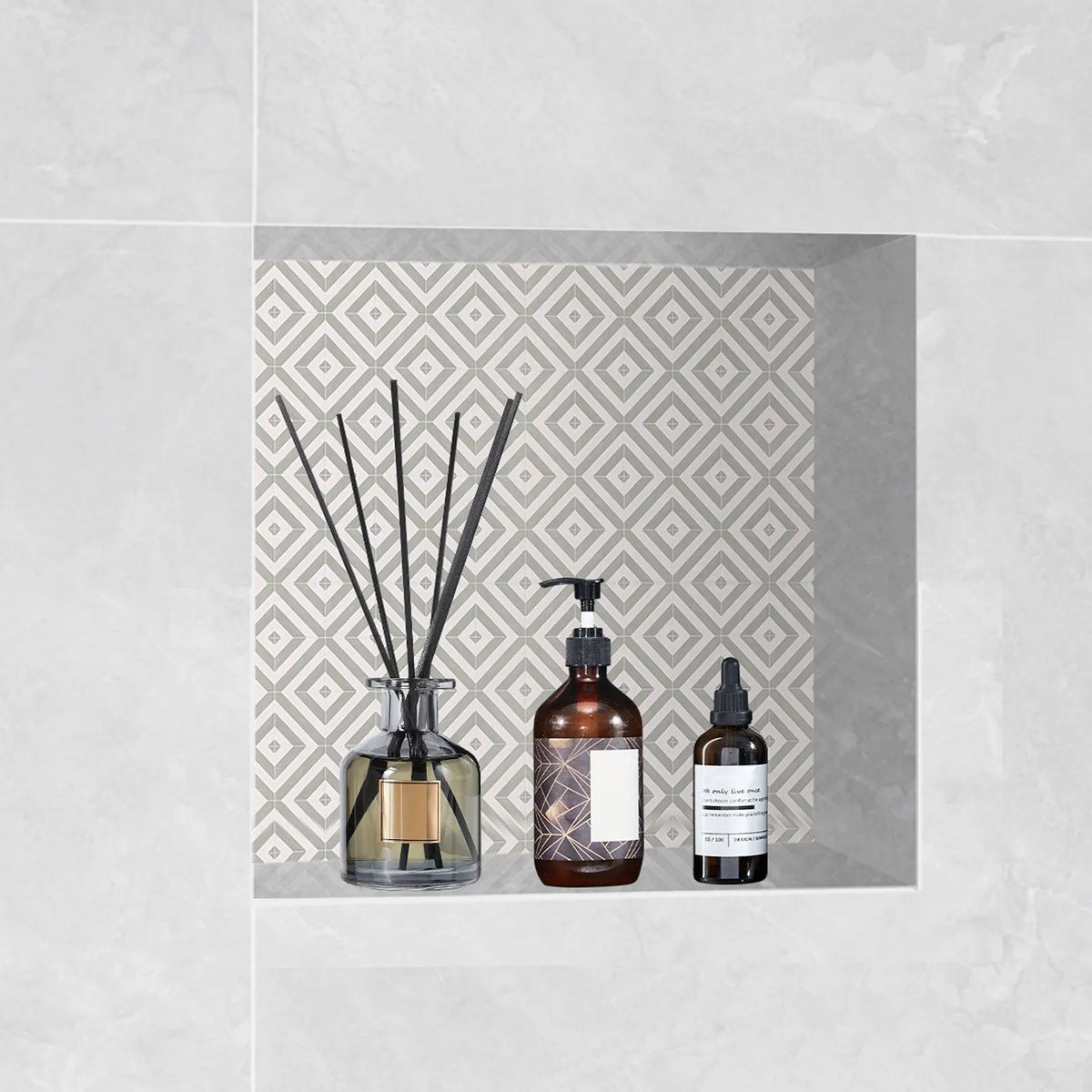 Shower Niche Ready for Tile 40.64 x 40.64 cm, Single Shelf Organizer, Square Corners Wall-inserted Niche Recessed, Black - Image 4