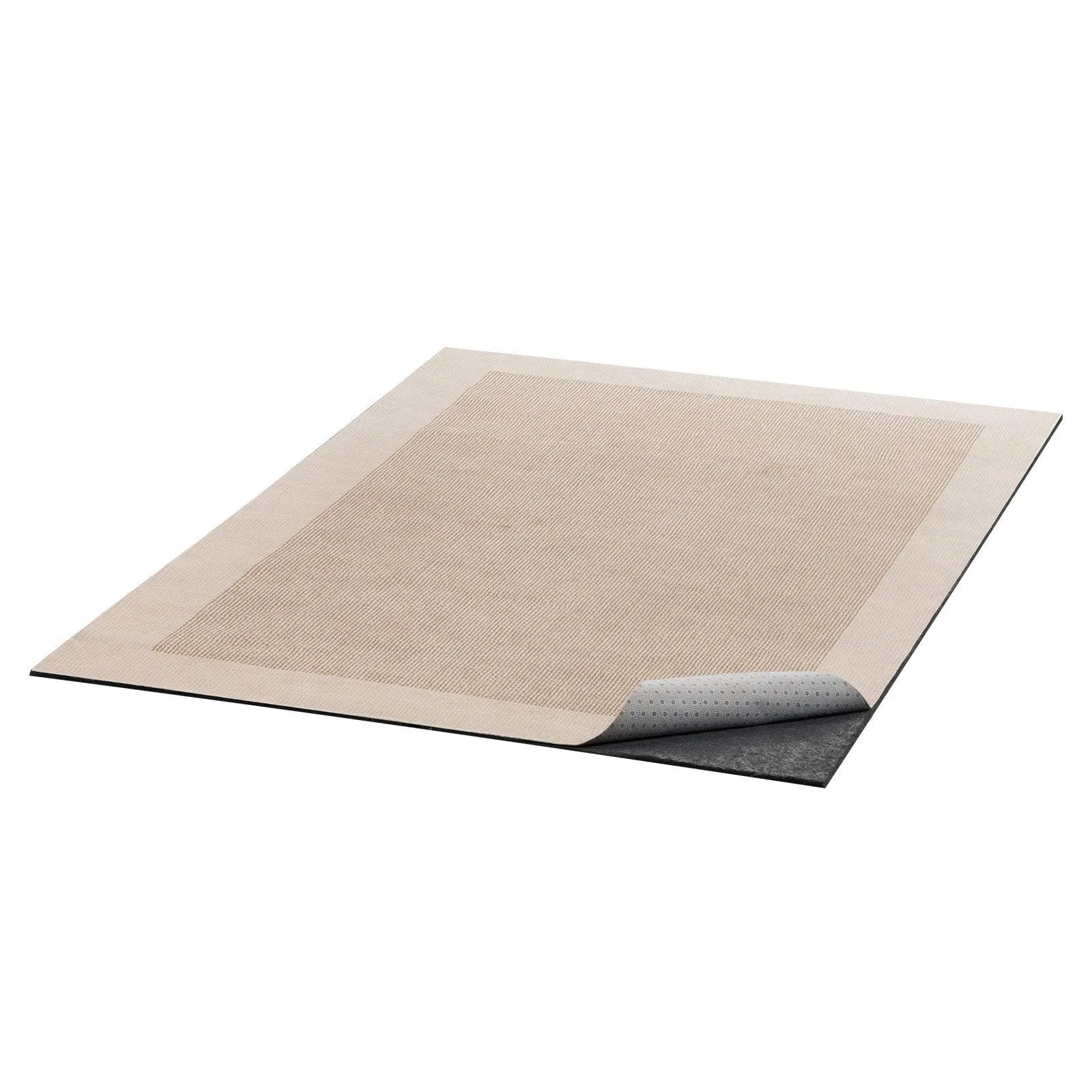 Rug Pad 0.91 x 1.52 m, Non-slip Carpet Area Pad, Rug Mat Padding with Dual Surface Felt Cushion & Rubber Gripper, Hardwood Floor Protection for All Floors, Finishes, Keeps Carpets in Place