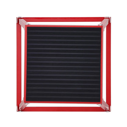 Plyometric Jump Box, 18 Inch Plyo Box, Steel Plyometric Platform and Jumping Agility Box, Red - Image 3