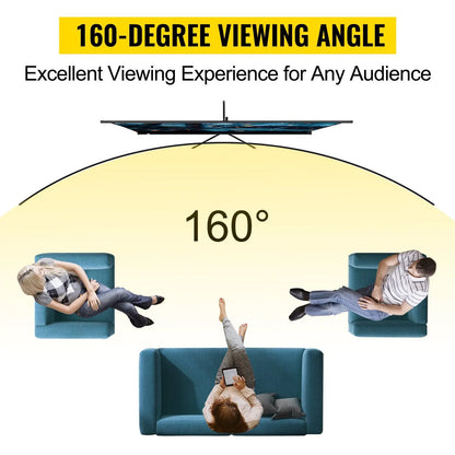 Tripod Projector Screen with Stand 70 inch 16:9 4K HD Projection Screen Stand Wrinkle-Free Height Adjustable Portable - Image 2