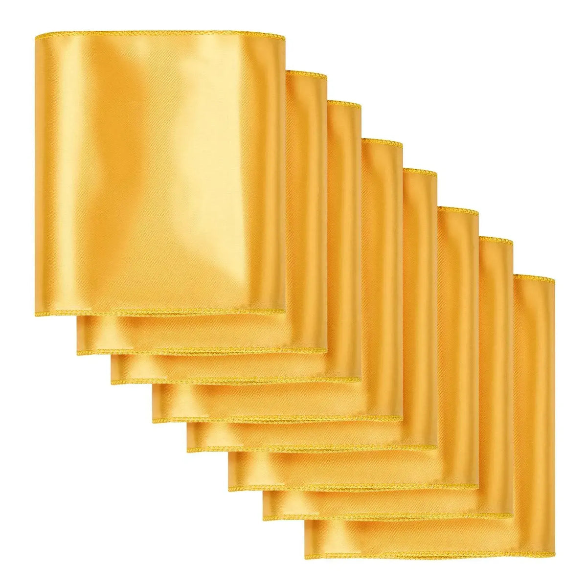 Stretch Spandex Chair Sashes Bows, Fitting Wedding, Holiday, Banquet, Party, Celebration Chair Decoration (50 PCS Gold) - Image 3