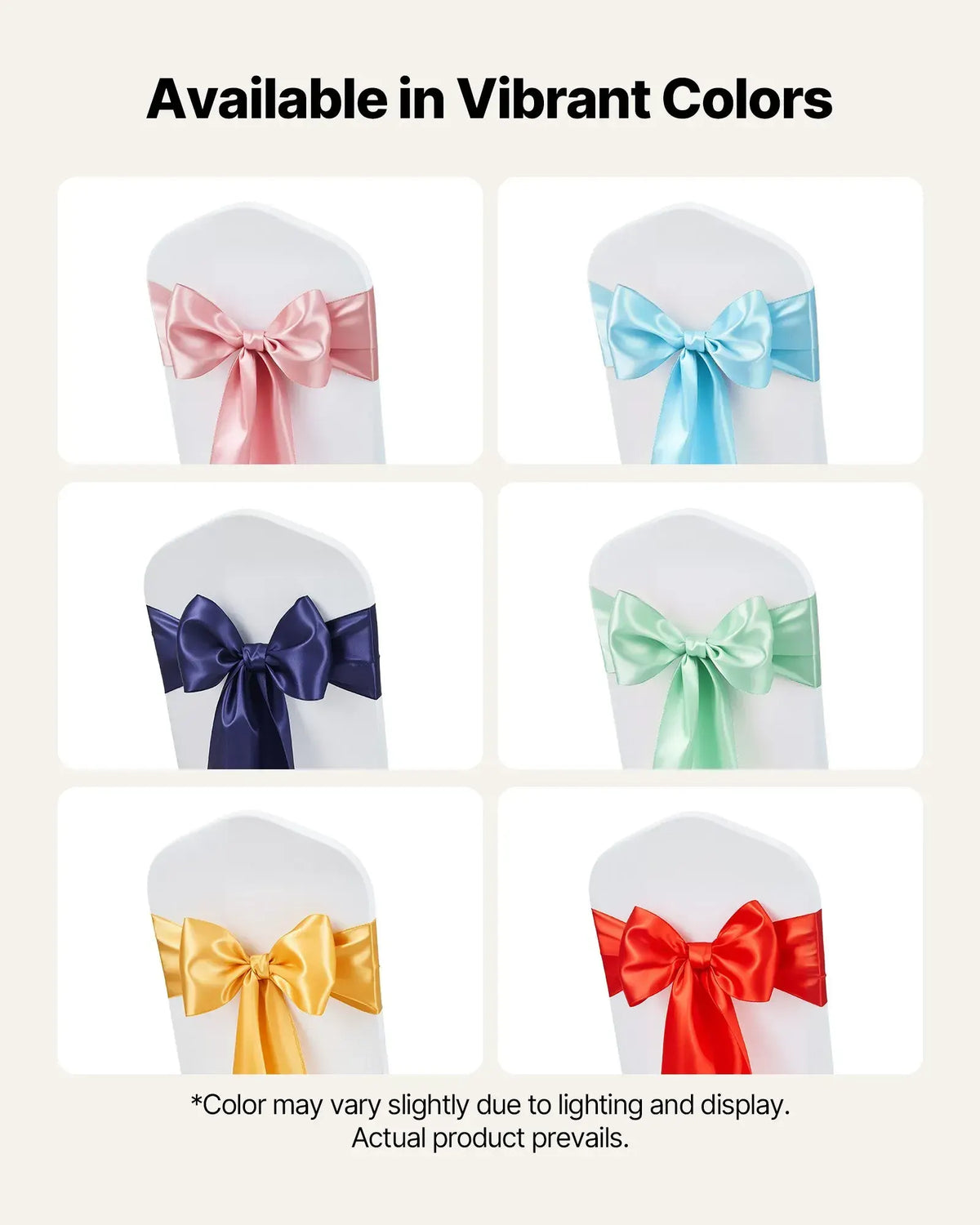 Stretch Spandex Chair Sashes Bows, Fitting Wedding, Holiday, Banquet, Party, Celebration Chair Decoration (50 PCS Gold) - Image 5