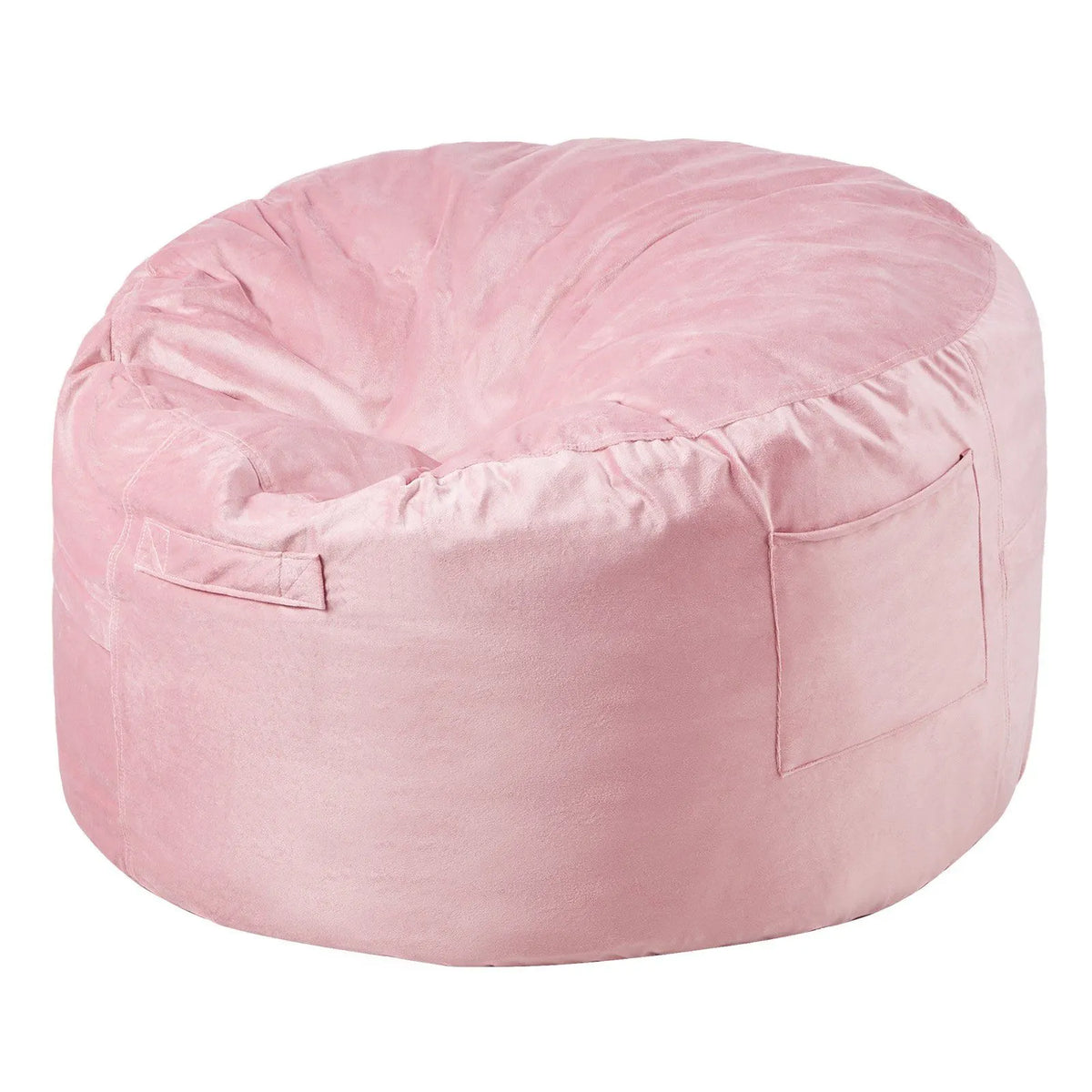 Bean Bag Chair,91 cm Round Bean Bag Chair with Removable and Washable Cover, 25D Memory Foam Filled with Soft and Smooth Dutch Velvet, Bean Bag for Bedroom or Playroom, Blue - Image 3
