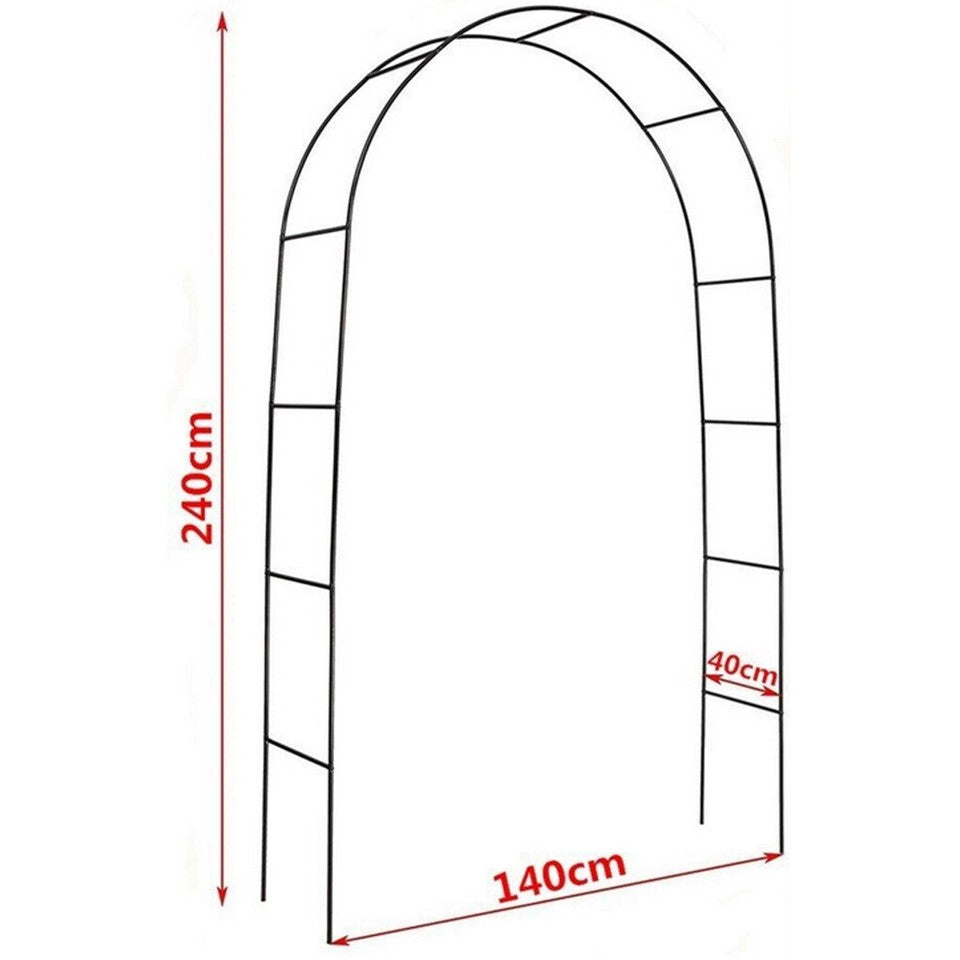 Rustproof Metal Garden Patio Arch Rose Arbour Archway Climbing Plant Trellis AU - Image 5
