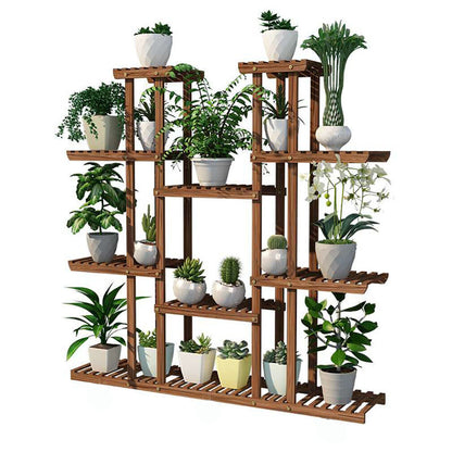 Large Wood Plant Stand Shelf - Image 2