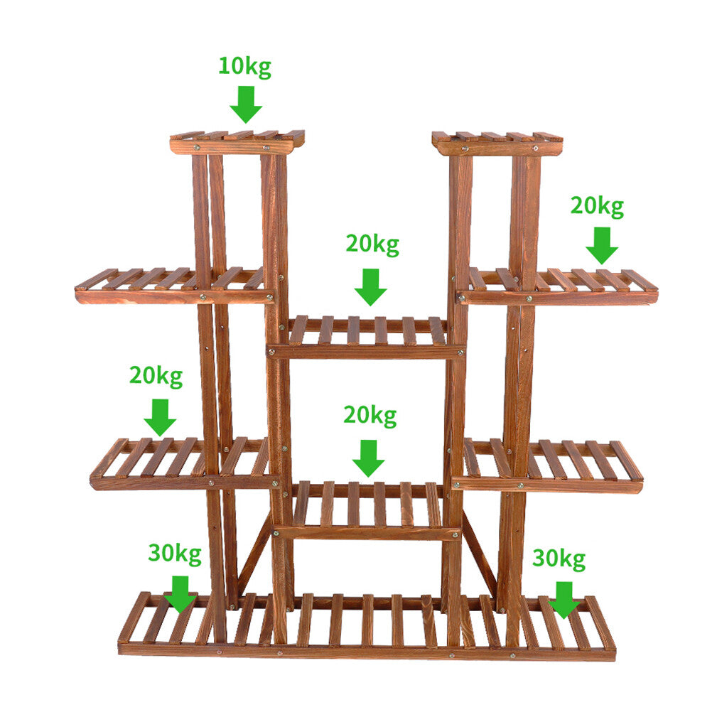 Large Wood Plant Stand Shelf - Image 5