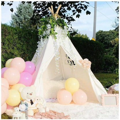 Folding Kids Tent Wigwam Teepee Childrens Play House Indoor Outdoor Girls Boys - Image 4