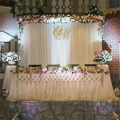 3mx6m 10ft Silk White Backdrop Drapes Curtain Wedding Ceremony Party Home Window Decor - Image 4