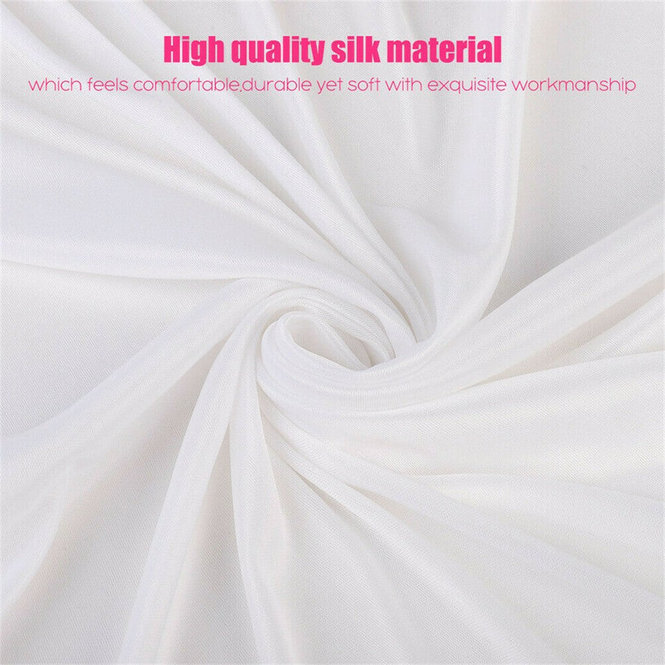 3mx6m 10ft Silk White Backdrop Drapes Curtain Wedding Ceremony Party Home Window Decor - Image 9