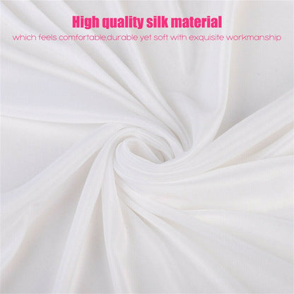 3mx6m 10ft Silk White Backdrop Drapes Curtain Wedding Ceremony Party Home Window Decor - Image 9