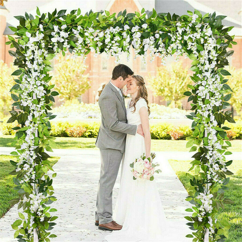 3x3M Square Wedding Arch Stand Metal Wedding Backdrop Decor White Flower Stand - Image 2