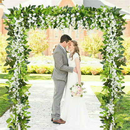 3x3M Square Wedding Arch Stand Metal Wedding Backdrop Decor White Flower Stand - Image 2
