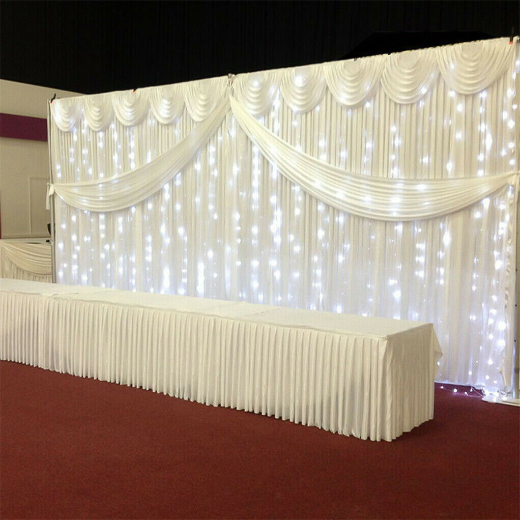 3M*6M Telescopic Wedding Backdrop Stand Balloon Curtain Hanging Pipe Background - Image 2