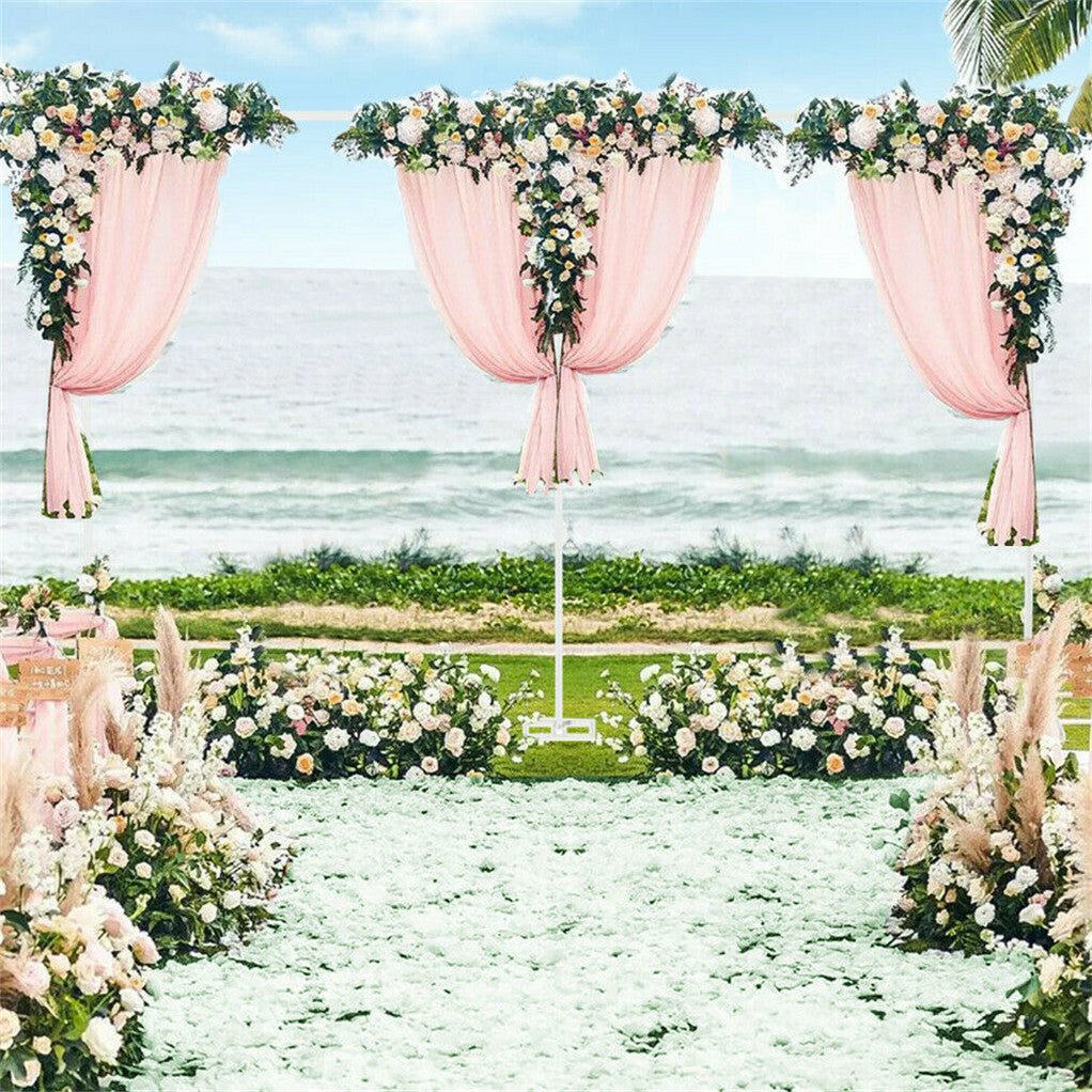 3M*6M Telescopic Wedding Backdrop Stand Balloon Curtain Hanging Pipe Background - Image 3