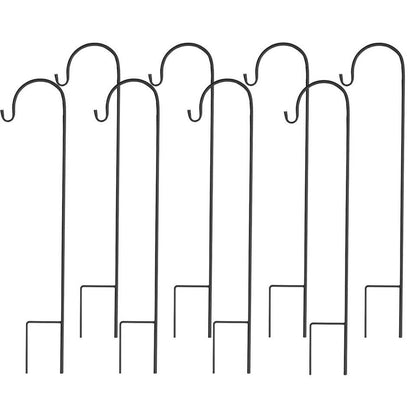 Set of 8 Anti-Wind Shepherd Hooks for Garden and Wedding Decorations