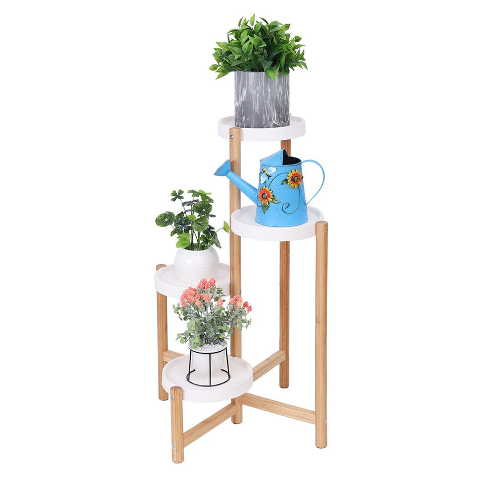 4-Tier Plant Stand Corner Flower Pot Holder - Image 2