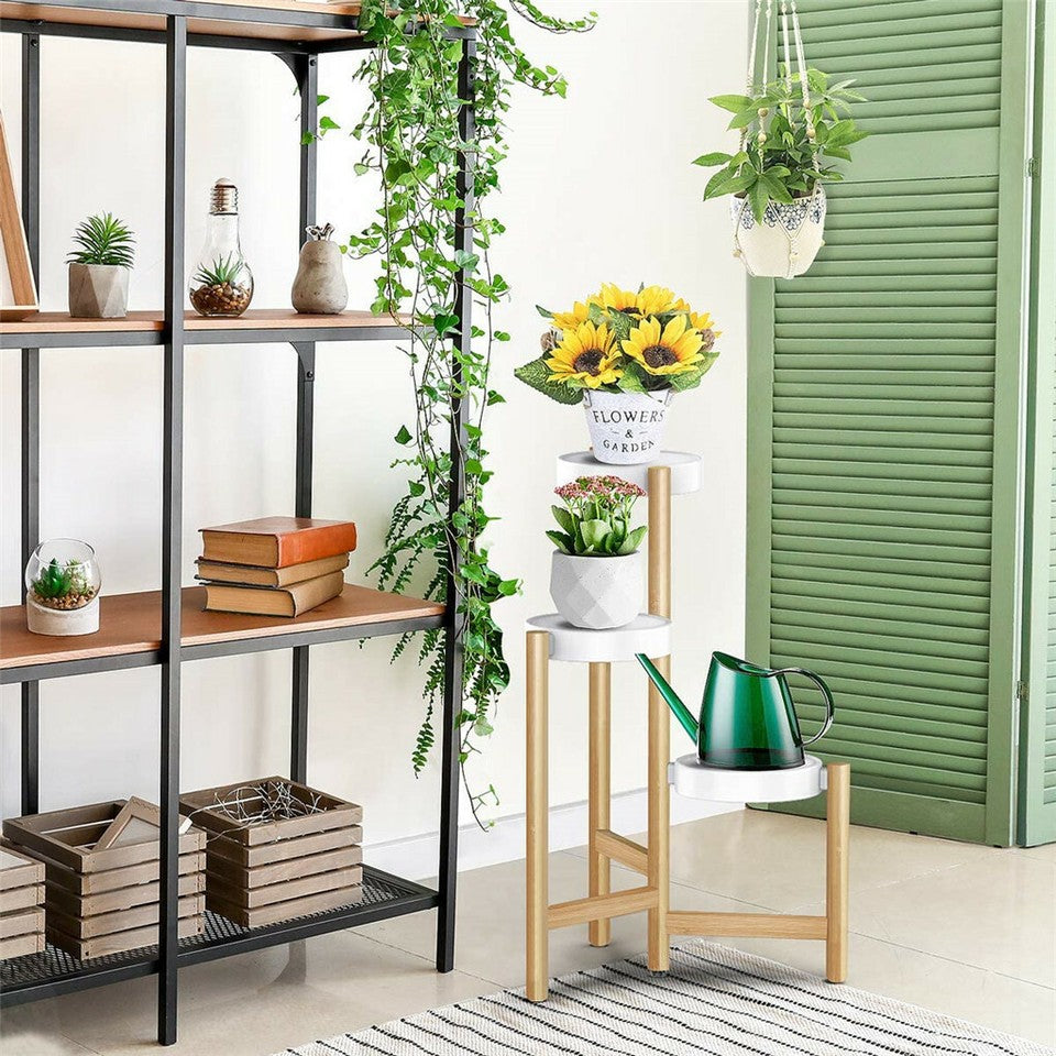 3 Tier Bamboo Plant Stand - Image 3
