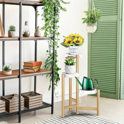 3 Tier Bamboo Plant Stand - Image 3