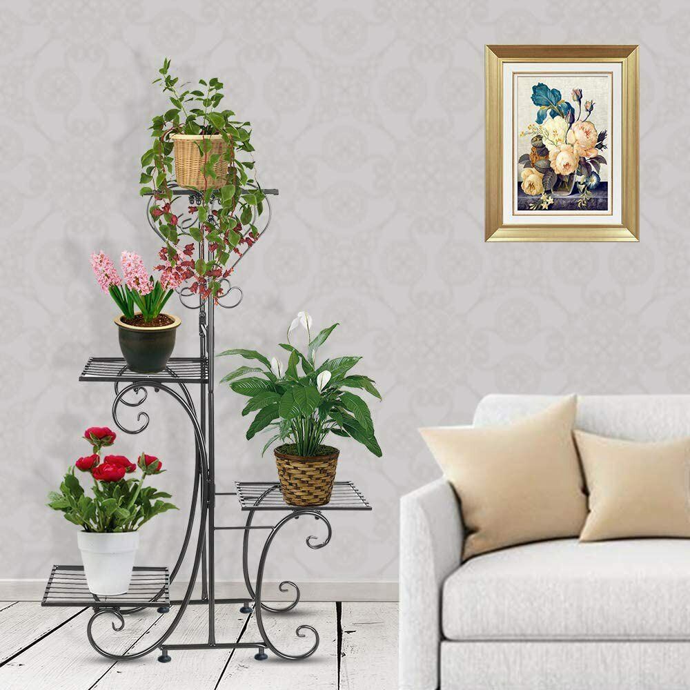 4-Tier Heavy Duty Plant Potted Stand Flower Planters Display Rack Outdoor Indoor - Image 2