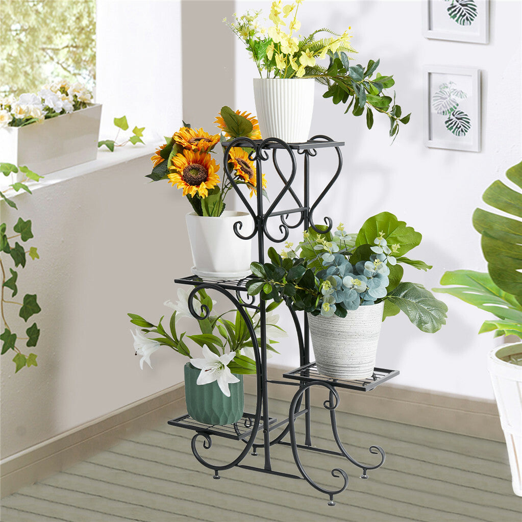 4-Tier Heavy Duty Plant Potted Stand Flower Planters Display Rack Outdoor Indoor - Image 3