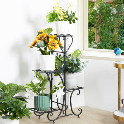 4-Tier Heavy Duty Plant Potted Stand Flower Planters Display Rack Outdoor Indoor - Image 5