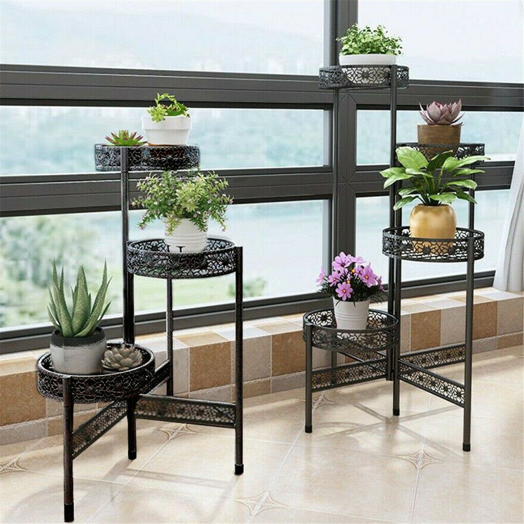 Premium Quality Black Metal Plant Stand - Image 2