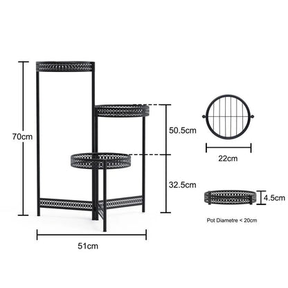 Premium Quality Black Metal Plant Stand - Image 4