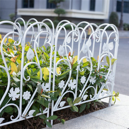 5PCS Decorative Garden Fence Folding Patio Fences Rustproof 59.5x62cm Landscape - Image 3