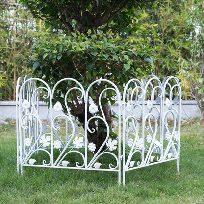5PCS Decorative Garden Fence Folding Patio Fences Rustproof 59.5x62cm Landscape - Image 4