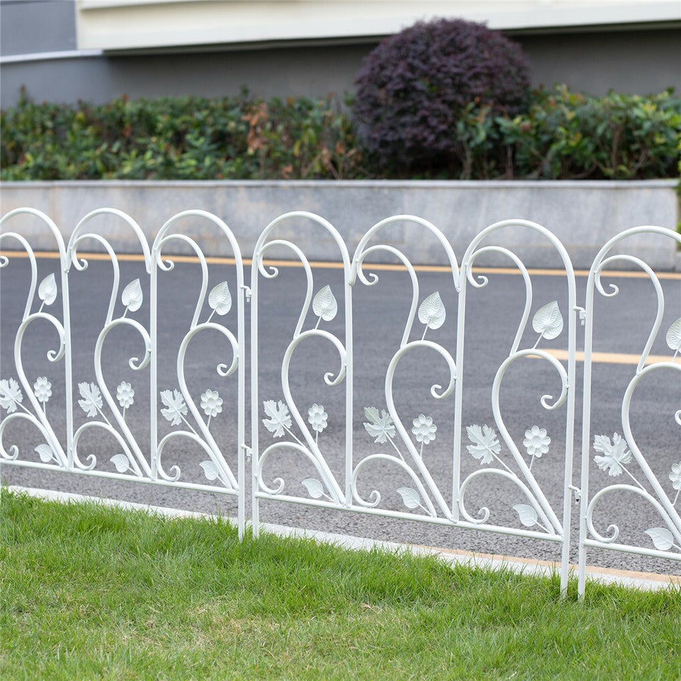 5PCS Decorative Garden Fence Folding Patio Fences Rustproof 59.5x62cm Landscape - Image 6