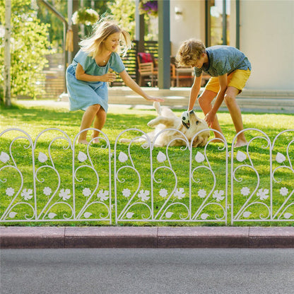 5PCS Decorative Garden Fence Folding Patio Fences Rustproof 59.5x62cm Landscape - Image 9