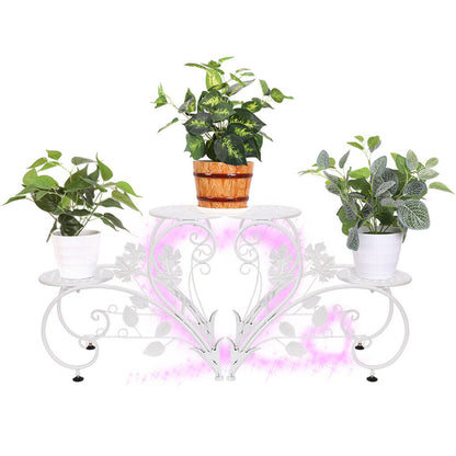 Outdoor Indoor Metal Flower Pots Planter Plant Stands Garden Shelf Racks - Image 3