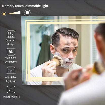 LED Bathroom Mirror with Anti-Fog & Adjustable Lighting - Image 4