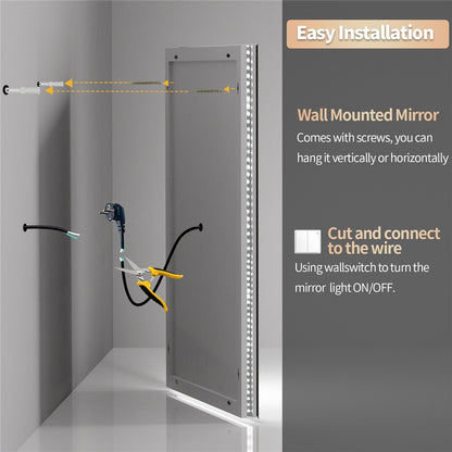 LED Bathroom Mirror with Anti-Fog & Adjustable Lighting - Image 9