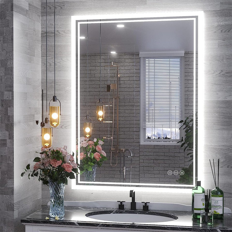 LED Anti-Fog Wall-Mounted Bathroom Mirror - Image 2