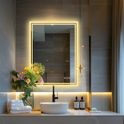 LED Anti-Fog Wall-Mounted Bathroom Mirror - Image 4