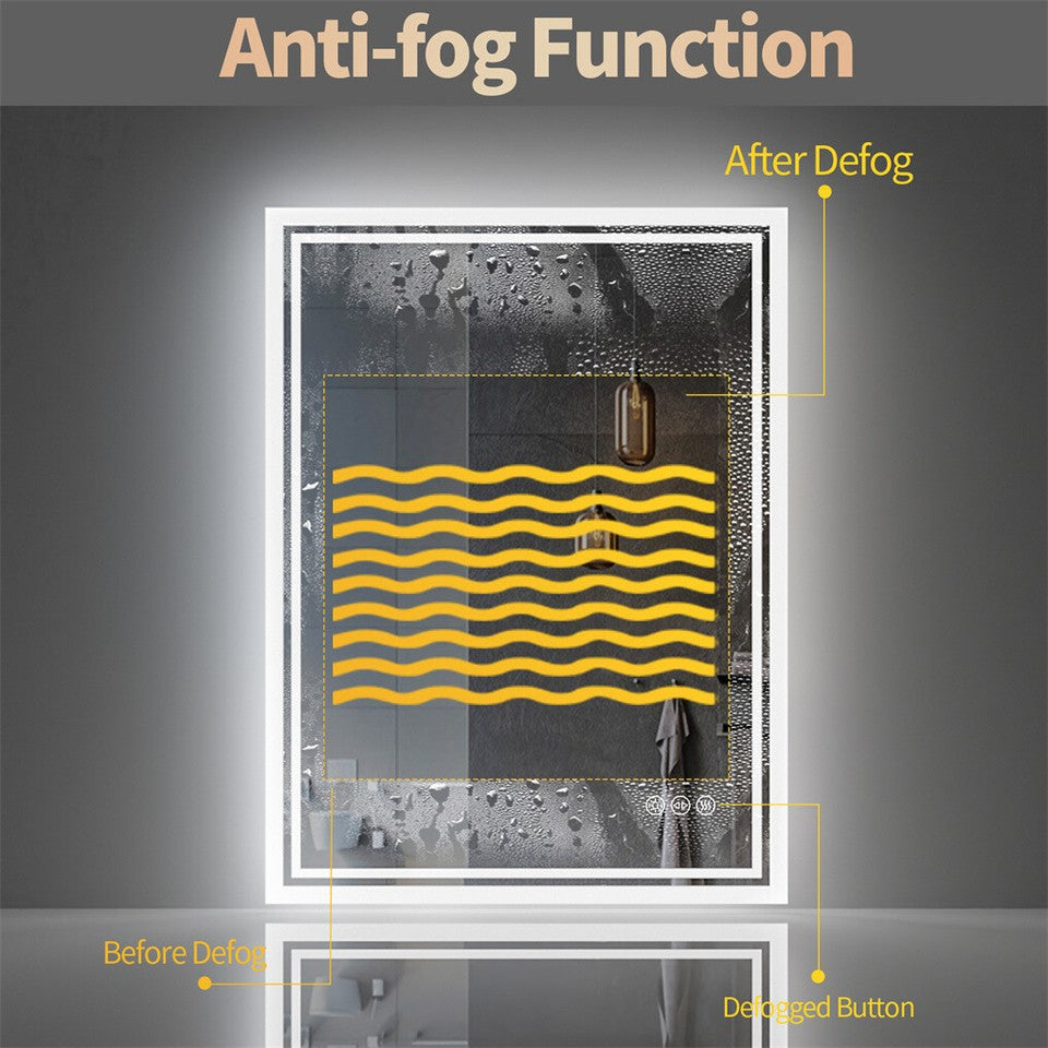 LED Anti-Fog Wall-Mounted Bathroom Mirror - Image 7