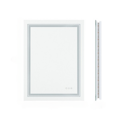Modern Luxury: LED Mirror with Defogger 600*800mm Double LED
