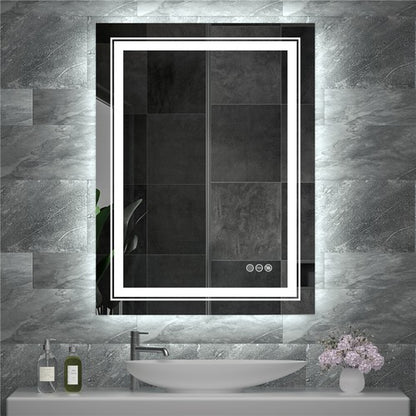 Modern Luxury: LED Mirror with Defogger 600*800mm Double LED - Image 2