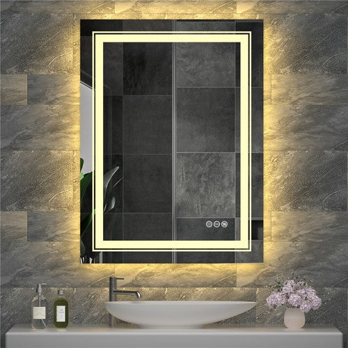 Modern Luxury: LED Mirror with Defogger 600*800mm Double LED - Image 3