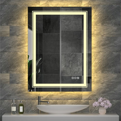 Modern Luxury: LED Mirror with Defogger 600*800mm Double LED - Image 3