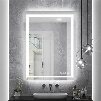 Modern Luxury: LED Mirror with Defogger 600*800mm Double LED - Image 4