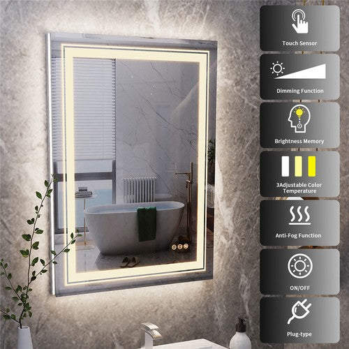 Modern Luxury: LED Mirror with Defogger 600*800mm Double LED - Image 7