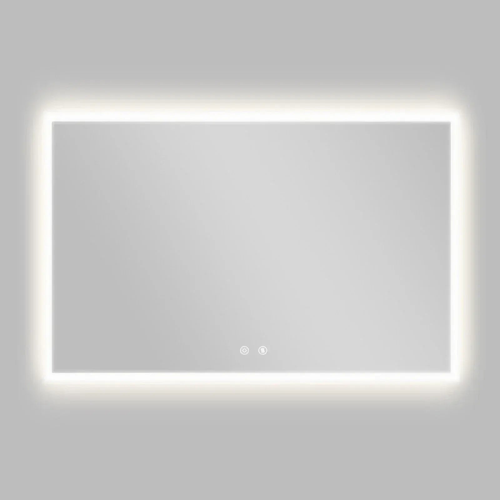 Smart LED Bathroom Mirror Anti-Fog Wall Mounted Vanity Mirror with 3 Color Dimmable Lights Touch Sensor 120x70cm