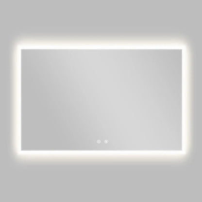 Smart LED Bathroom Mirror Anti-Fog Wall Mounted Vanity Mirror with 3 Color Dimmable Lights Touch Sensor 120x70cm